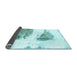 Sideview of Abstract Light Blue Modern Rug, abs1992lblu