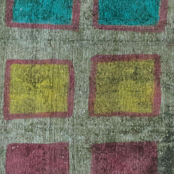 Machine Washable Abstract Rosy-Finch Purple Rug, wshabs1993