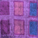 Square Abstract Purple Modern Rug, abs1993pur