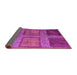 Sideview of Abstract Pink Modern Rug, abs1993pnk