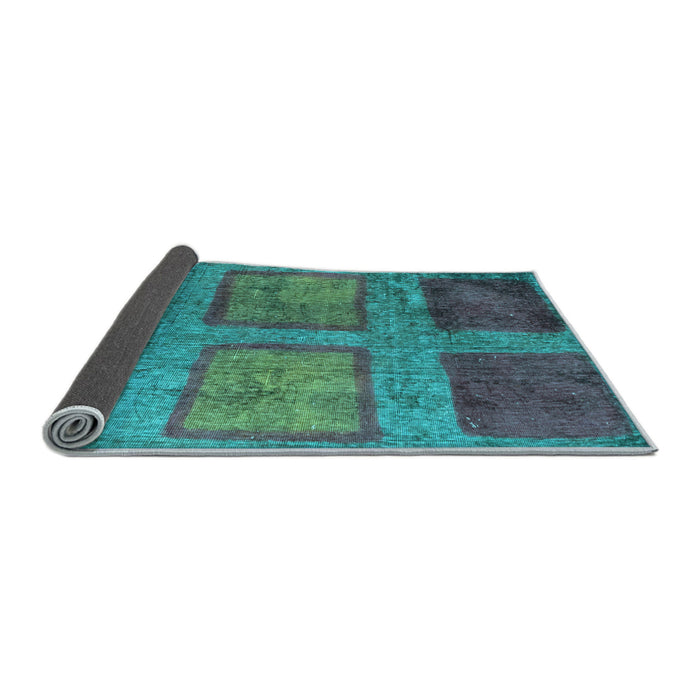 Sideview of Abstract Light Blue Modern Rug, abs1993lblu