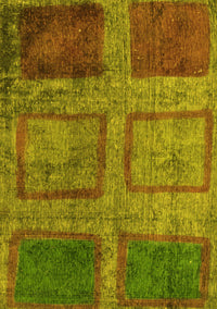 Abstract Yellow Modern Rug, abs1993yw