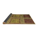 Sideview of Abstract Brown Modern Rug, abs1993brn