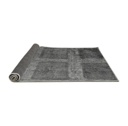 Sideview of Abstract Gray Modern Rug, abs1993gry