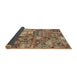 Sideview of Abstract Brown Sand Brown Modern Rug, abs1994