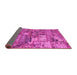 Sideview of Abstract Pink Modern Rug, abs1994pnk