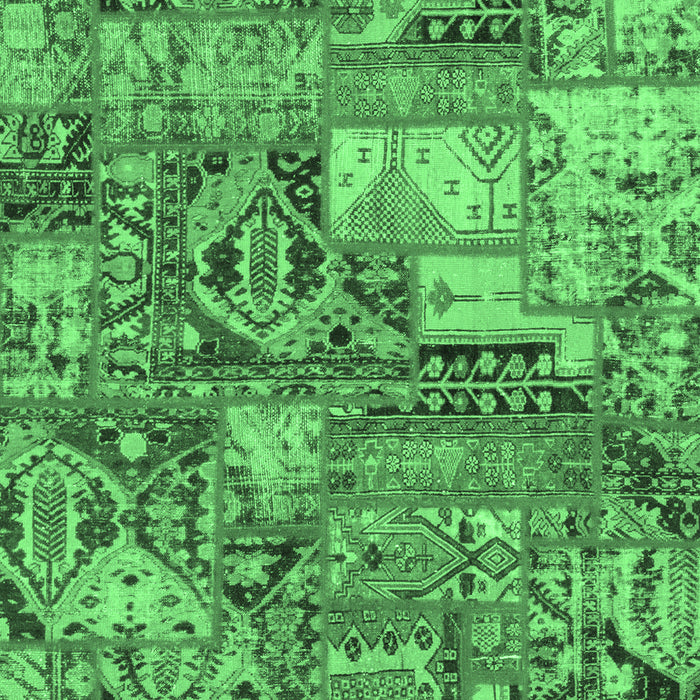 Abstract Emerald Green Modern Rug, abs1994emgrn