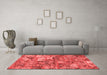 Modern Red Washable Rugs