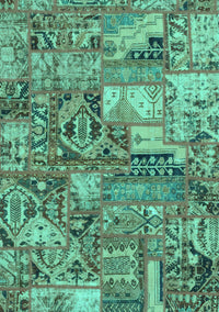 Abstract Turquoise Modern Rug, abs1994turq