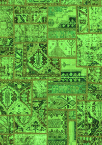 Abstract Green Modern Rug, abs1994grn