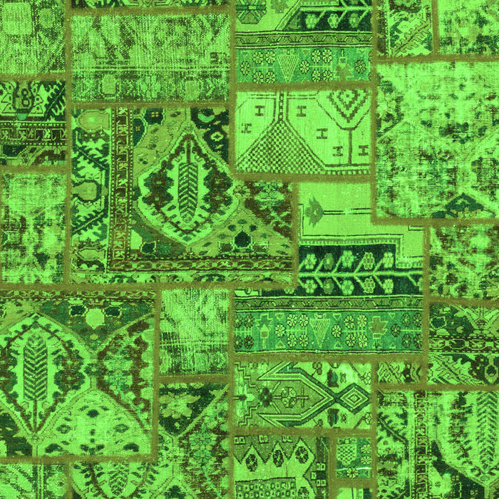 Abstract Green Modern Rug, abs1994grn