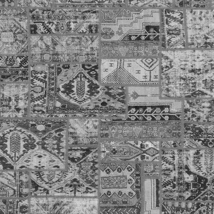 Square Abstract Gray Modern Rug, abs1994gry