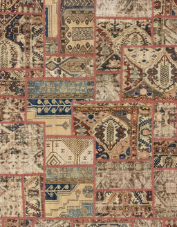 Abstract Brown Sand Brown Modern Rug, abs1994