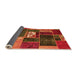 Sideview of Patchwork Orange Transitional Rug, abs1995org