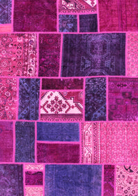 Patchwork Pink Transitional Rug, abs1995pnk