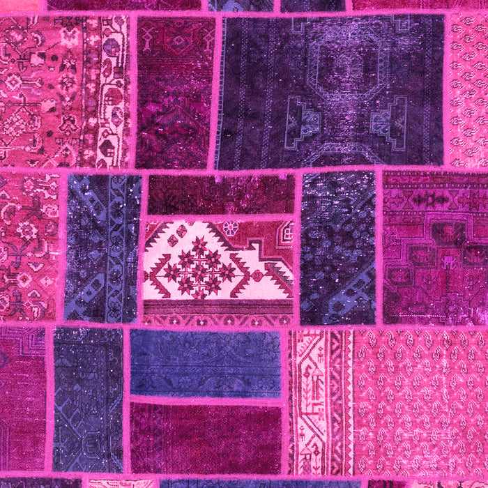 Patchwork Pink Transitional Rug, abs1995pnk
