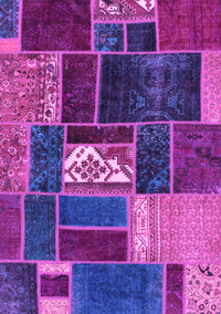 Patchwork Purple Transitional Rug, abs1995pur