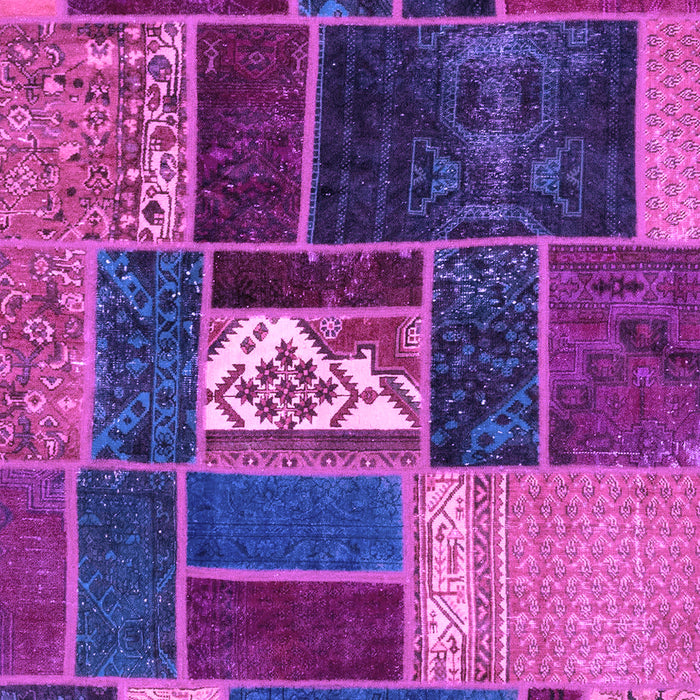 Patchwork Purple Transitional Rug, abs1995pur