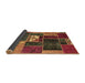 Sideview of Patchwork Brown Transitional Rug, abs1995brn