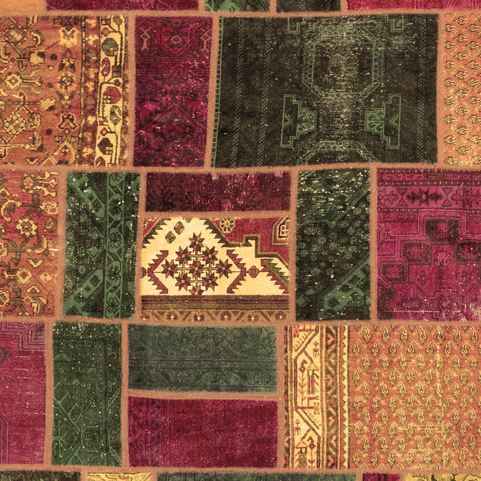 Patchwork Brown Transitional Rug, abs1995brn