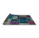 Sideview of Patchwork Light Blue Transitional Rug, abs1995lblu