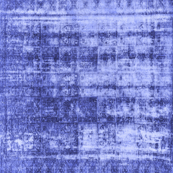 Square Machine Washable Abstract Blue Modern Rug, wshabs1996blu