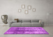 Machine Washable Abstract Pink Modern Rug in a Living Room, wshabs1996pnk