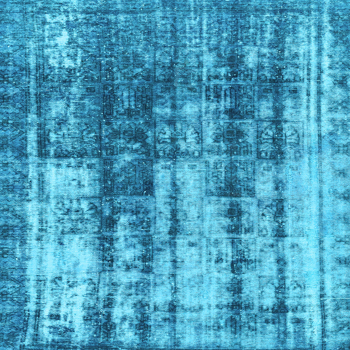 Square Machine Washable Abstract Light Blue Modern Rug, wshabs1996lblu