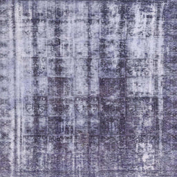 Square Abstract Blue Modern Rug, abs1996