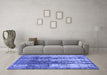 Machine Washable Abstract Blue Modern Rug in a Living Room, wshabs1996blu