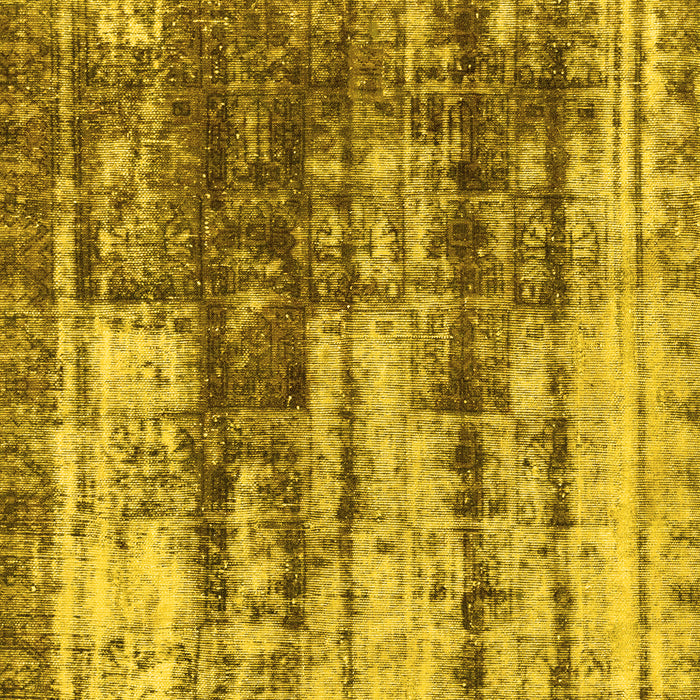 Machine Washable Abstract Yellow Modern Rug, wshabs1996yw