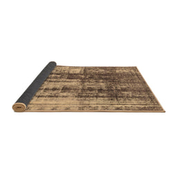 Sideview of Abstract Brown Modern Rug, abs1996brn