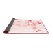 Abstract Red Modern Area Rugs