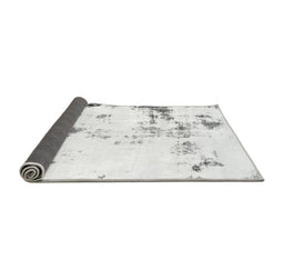 Sideview of Abstract Gray Modern Rug, abs1997gry