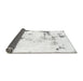 Sideview of Abstract Gray Modern Rug, abs1997gry