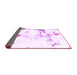 Sideview of Abstract Purple Modern Rug, abs1997pur