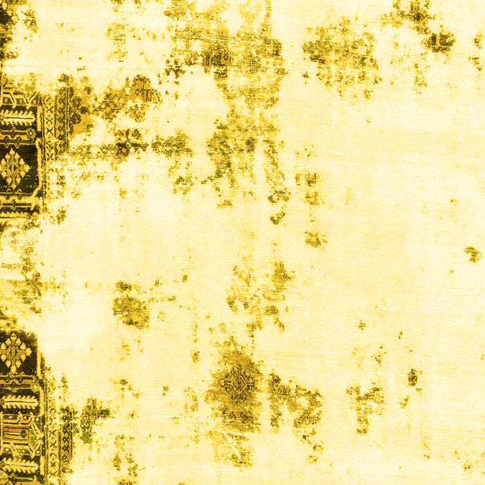 Machine Washable Abstract Yellow Modern Rug, wshabs1997yw