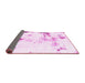 Sideview of Abstract Pink Modern Rug, abs1997pnk