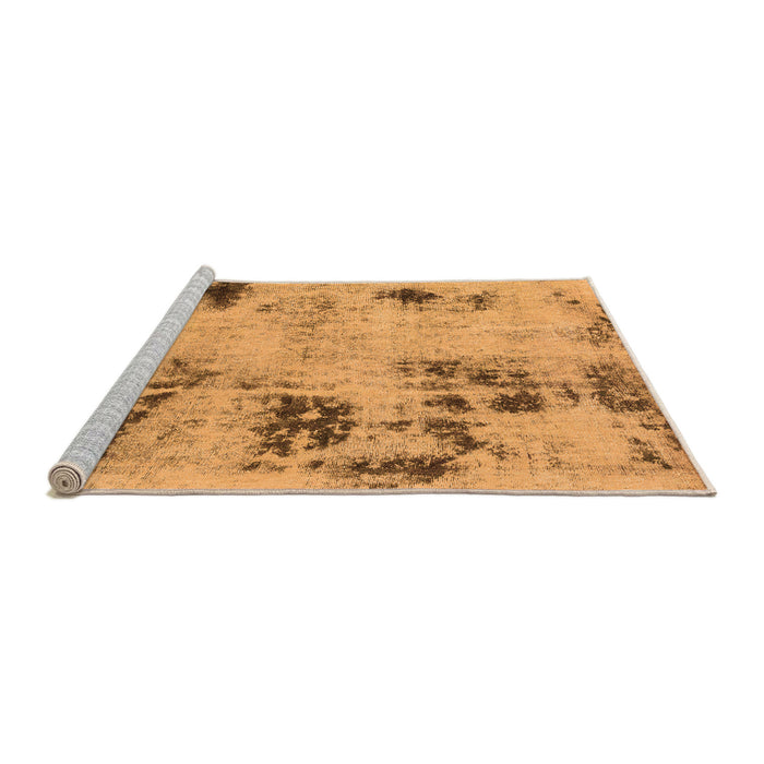 Sideview of Machine Washable Persian Orange Bohemian Area Rugs, wshabs1998org