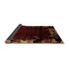 Sideview of Abstract Brown Modern Rug, abs1999brn