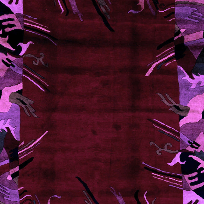 Abstract Purple Modern Rug, abs1999pur