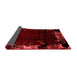 Abstract Red Modern Area Rugs