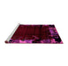 Sideview of Machine Washable Abstract Pink Modern Rug, wshabs1999pnk