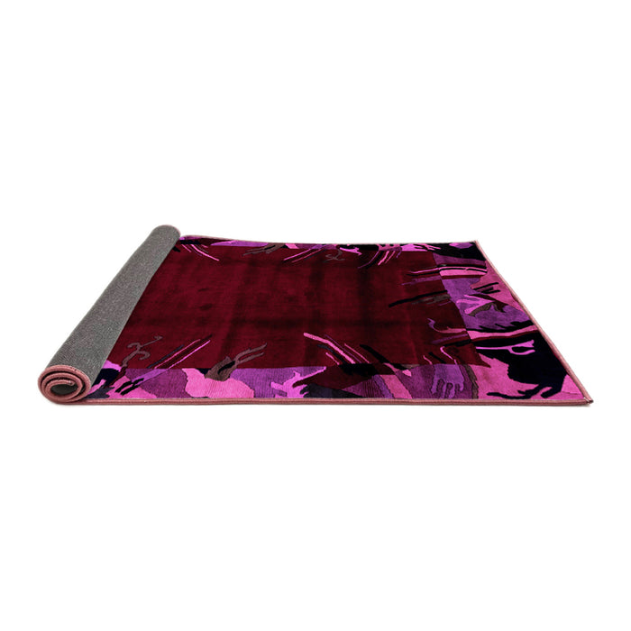 Sideview of Abstract Pink Modern Rug, abs1999pnk