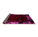 Sideview of Abstract Pink Modern Rug, abs1999pnk