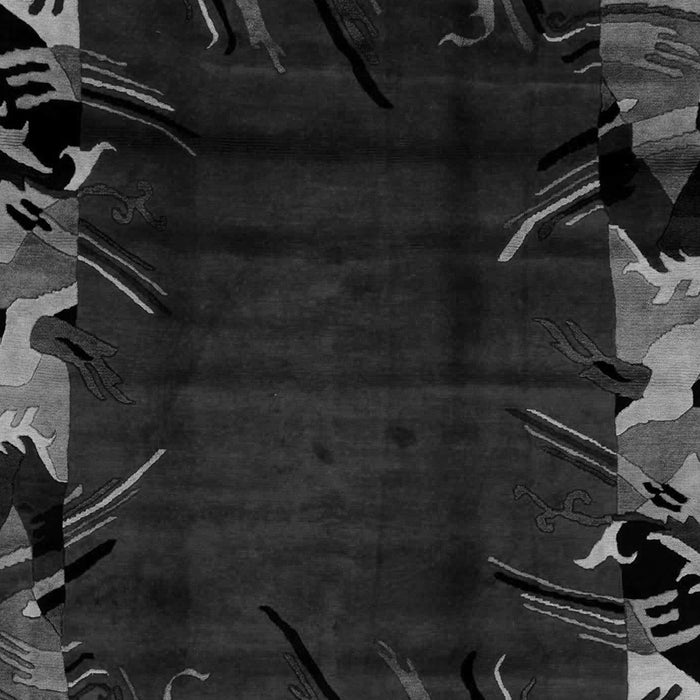 Machine Washable Abstract Gray Modern Rug, wshabs1999gry