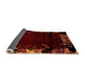 Sideview of Abstract Orange Modern Rug, abs1999org