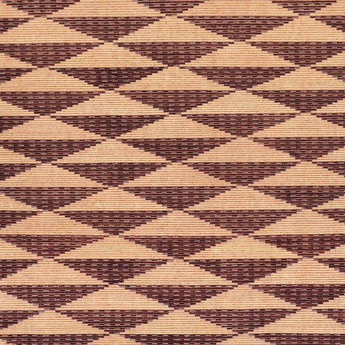 Square Abstract Brown Red Modern Rug, abs199