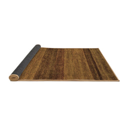 Sideview of Abstract Brown Modern Rug, abs19brn