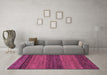 Machine Washable Abstract Purple Modern Area Rugs in a Living Room, wshabs19pur